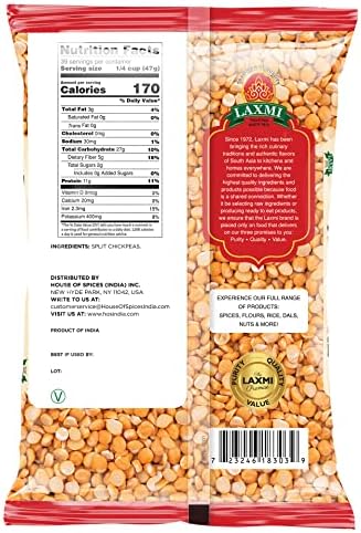 Laxmi Chana Dal (Baby Chickpeas), 4 Pounds