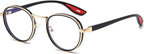 LJCZKA Photochromic Blue Light Blocking Glasses for Women Men Round Glasses Circle Frame Computer Anti Glare Eyeglasses