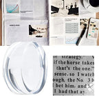 8X Optical Acrylic Dome Magnifier, Hands-Free Reading Paperweight Magnifying Glass for Books Maps Newspapers