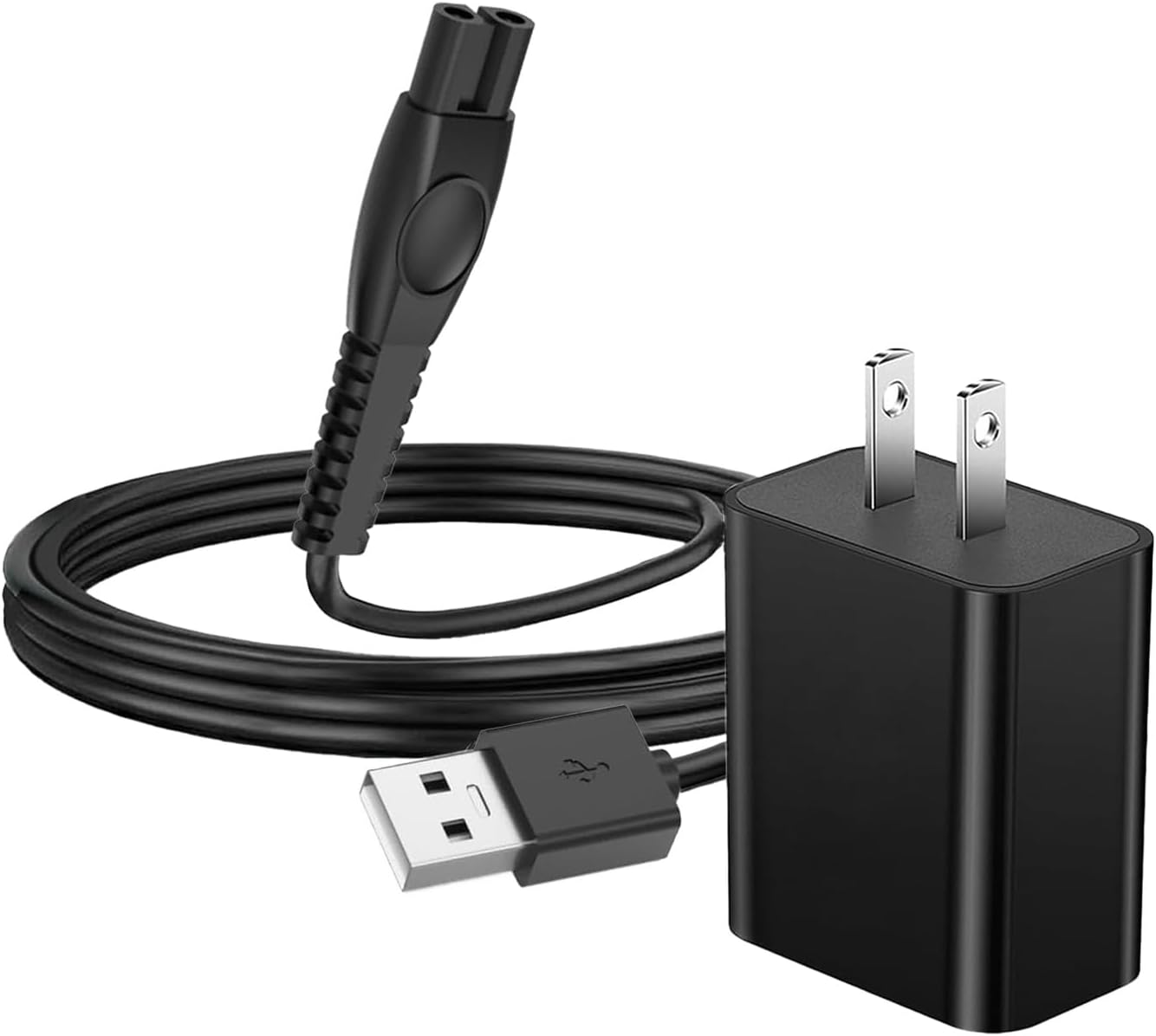 5V 1A Shaver Charger for Philips Norelco 2400 3600 3900 5400 7800 MG5910 MG7910 MG9510 MG9520 Trimmer, Power Cord 5V USB Charging Cable Replacement Philips 3000 5000 7000 9000 Series Razor (3.3FT)