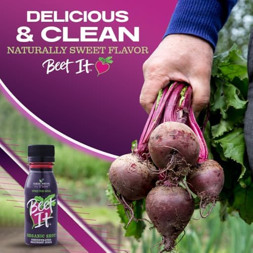 BEET IT Circulation Organic Beet Root Juice Shots - 300mg Dietary Nitrate for Heart Health Support (15 x 2.4 fl. oz.), Non-GMO, Natural Blood Pressure Support & Juice Shots
