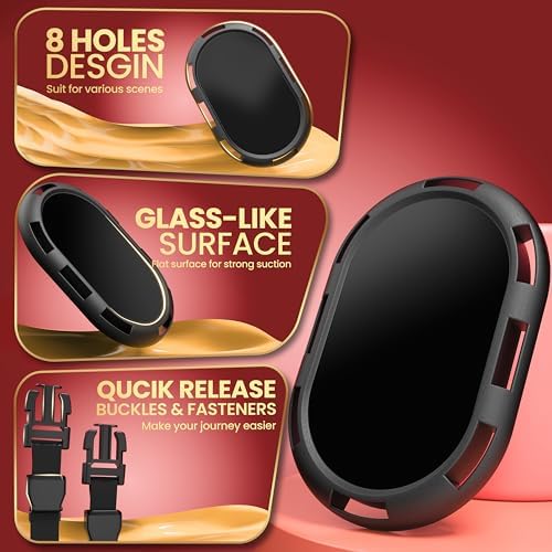Suction Cup Dildo Mount - Adjustable Sex Saddle & Sex Toys Holder for Hands-Free Play on Sex Chairs, Pillows, Towels - Strap-On Harness Dildo, Sex Furniture for Solo or Couples Play (Without Sex Toys)