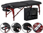 Master Massage 31" Montclair Pro Portable Massage Table Package, Memory Foam Cushioning, Reiki Panels, Shiatsu Cable Release- Tattoo Table, Spa Bed, Facial Bed
