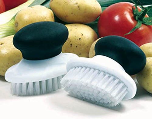 Norpro Grip-EZ Scrub Brush, White/Black