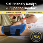 BraceUP Stabilized Kids Wrist Brace- Youth Wrist Support, Kids Wrist Splint, Child Wrist Brace for Daily Use, Boys and Girls height 3’3” to 4’11”, size 3-12 (Left Hand)