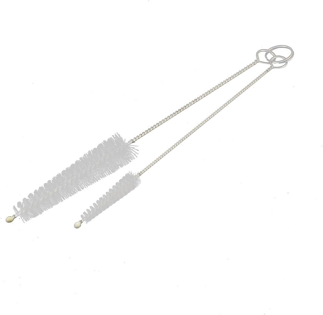 uxcell 2pcs Household Kitchen Kettle Spout Teapot Nozzle Cleaning Brush Tool Set Traw Pipe Nozzle Cleaning Tool Loop Handle Cleaning Set