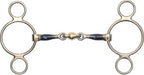 Shires Blue Sweet Iron Two Ring Gag with LOZ