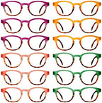 Eyekepper 12-Pack Spring Hinges Reading Glasses for Women Cute Readers Ladies +1.50