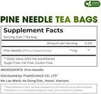 FreshDrinkUS, Pine Needle Tea Bags – 40 Tea Bags, Naturally Caffeine-Free, Refreshing Herbal Tea, Wild-Harvested Pine Leaves, Aromatic and Soothing – Non-GMO & Eco-Friendly Packaging