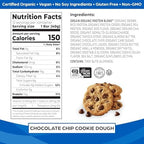 Orgain Organic Vegan Protein Bars Bundle - Chocolate Chip Cookie Dough & Peanut Butter Chocolate Chunk - 10g Plant Based Protein, Gluten Free, Non-GMO - 1.41 Oz (2 Pack of 12)