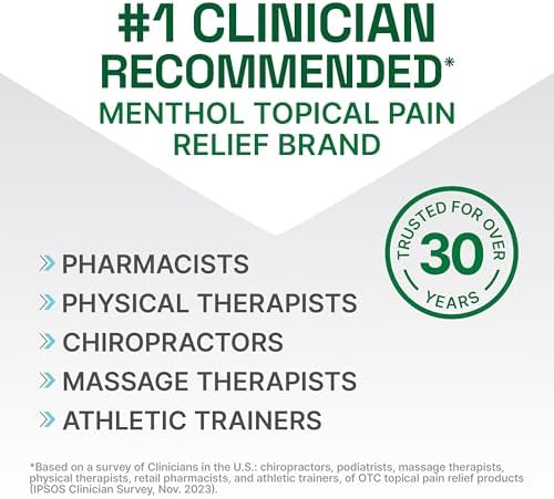 Biofreeze Professional Pain Relief Gel, 4 oz Tube (3-Pack) - Fast, Cooling Relief for Arthritis, Muscle Soreness, Joint, Back, Neck, Knee Pain & More