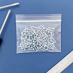 Plymor 6" x 4" (Pack of 200), 4 Mil Heavy Duty Zipper Reclosable Plastic Bags