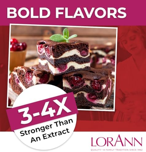 LorAnn Oils Super Strength Flavoring - Used For Candy Making, Flavoring Extracts, Baking, Hard Candy, and Flavor Oils - Bold, Natural Flavors 4X Stronger Than Extracts - Cherry, 1 fl oz