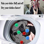Reusable Dryer Balls Laundry Wash Dryer Balls Anti-static Fabric Softener Laundry Washing Ball, 6pcs (Dark green)