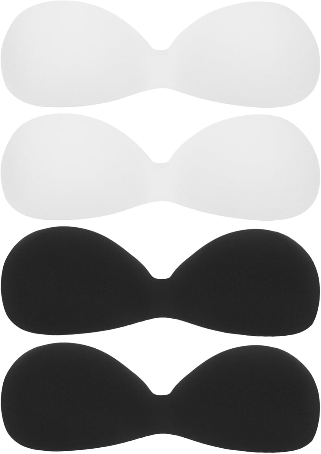 FRCOLOR 4pcs Removable Sponge Pads Breathable Shaped Inserts for Sports Bras and Yoga Tops Lightweight and Washable Design