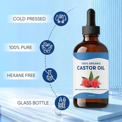 Tavio Castor Oil Pack, Celara Organic Cotton Castor Oil Pack Wrap Kit, Wellness Packs for Liver Support, Digestion Aid, Muscle Relaxation & Detox, Reusable & Comfortable