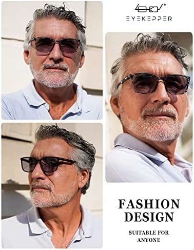 Eyekepper Transition Photochromic Reading Glasses for Women and Men Tortoise