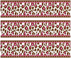 Whimsical Practicality Pink Cheetah Print Cake Border Edible Image Cake Topper