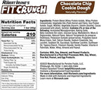 FITCRUNCH Snack Size Protein Bars, 6-Layer Baked Bar, 3g of Sugar, Gluten Free & Soft Cake Core (9 Bars, Chocolate Chip Cookie Dough)