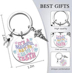 Dental Assistant Accessories Dental Hygienist Gifts Dentist Assistant Keychain Dentist Appreciation Gifts for Women Friends Coworkers Birthday Thanksgiving Christmas Gift Teeth Themed Keyring