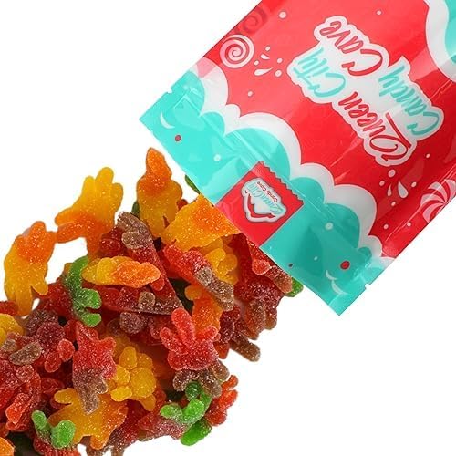 Hairy Gummy Spiders Candy - Sugar Dusted Spider Gummies - Edible Halloween Spiders, by Queen City Candy Cave (1 Pound)