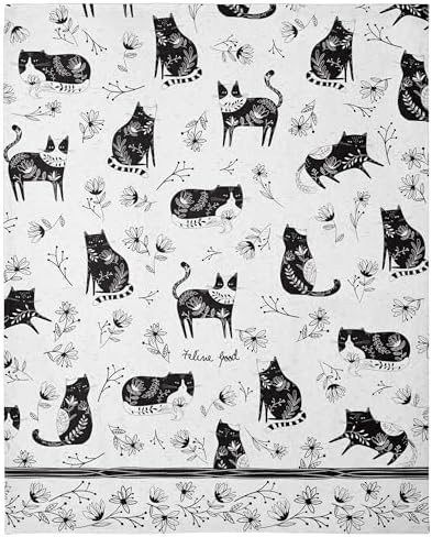 Karma Boho Tea Towels Cat 18" x 22"
