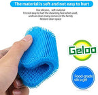 Geloo.Silicone Sponge Dish Brush, Double Sided Cleaning Brush for Dishes, Kitchen Gadgets and Accessories (3 Pack)