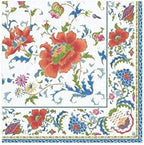 Caspari Chinese Ceramic Paper Cocktail Napkins in White, 20 Per Package