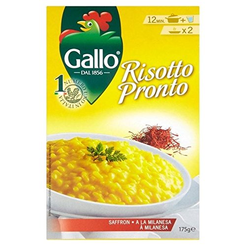 Riso Gallo Risotto Pronto Saffron 175g - Pack of 2