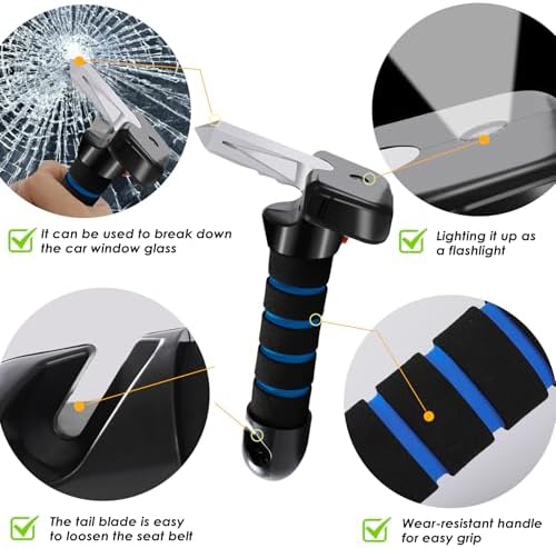 4pc Mobility Standalone Kit:Car Door Assist Handle for Elderly & Adjustable Standing Aid Safety Handle & Liberty Lift Assist with Hook Gift for Seniors, Disabled, Pregnant to Convenient Travel