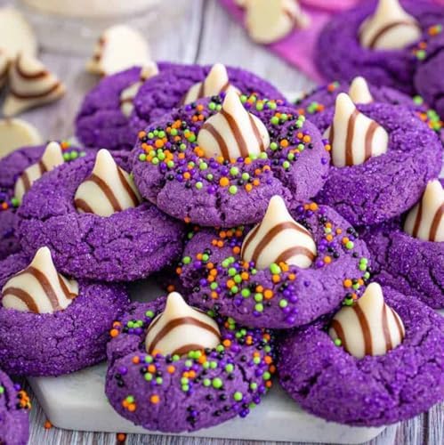 Edible Halloween Nonpareil Sprinkles, 2mm Sugar Pearls for Cake Decorating, Baking, Ice Cream, Cookies, Cupcake Topper Decorations,5.9oz(White&Orange&Black&Green&Purple)