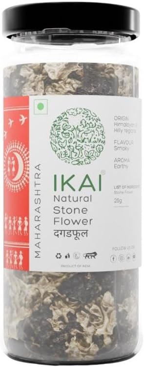 Ikai Organic Black Stone Flower Spice (Dagad Phool/Kalpasi) 25gm