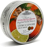 Simpkins Citrus Ginger Sugar & Gluten Free Fruit Drops 175g - 4 pack