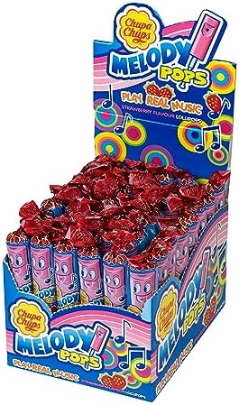 Chupa Chups' Melody Pops - Strawberry 48 Pack/720g