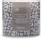 Colonial Candle London Café Scented Jar Candle, Travel Collection, 3 Wick, Gray, 14.5 oz - Up to 60 Hours Burn
