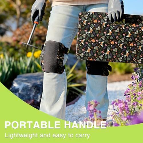 Garden Kneeling Pad and Knee Pads for Women, Lightweight Waterproof KneePads for Gardening, Anti Slip Leather Foam Padding Knee Protector for Flooring and Carpet Cleaning, House work, Gardening Maintain, Butterfly
