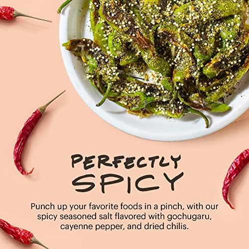 Momofuku Spicy Seasoned Salt by David Chang, (3.7 Ounces), Umami Seasoning for Spice & Pizza, Chef Made for Cooking, Extra Umami Boost