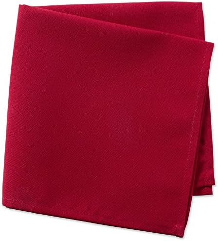 DII 100% Spun Polyester Table Top Collection, Napkins, 18x18, Red, 6 Piece