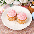 White Pearl Sprinkles for Cake Decorating, 11.3 Oz Edible Pearls Sugar Large Capacity 4 Jars Set for Baking Cookie Ice Cream Cupcake Topping