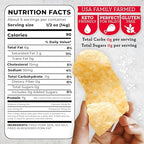 4505 Sea Salt Seasoned Chicharrones, Fried Pork Rinds - Sea Salt Flavored Pork Skins - Low Carb, Gluten-Free, Protein Snack - 3oz (Pack of 12)