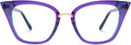 Zeelool Reader Blue Light Blocking Reading Glasses for Women Cat Eye Purple Computer Reading Glasses ZJGX001899-07