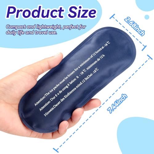 Ice Pack for Insulin Travel Case, TSA Approved Reusable Medical Cooler Bag Ice Packs for Diabetic (Pack of 2)