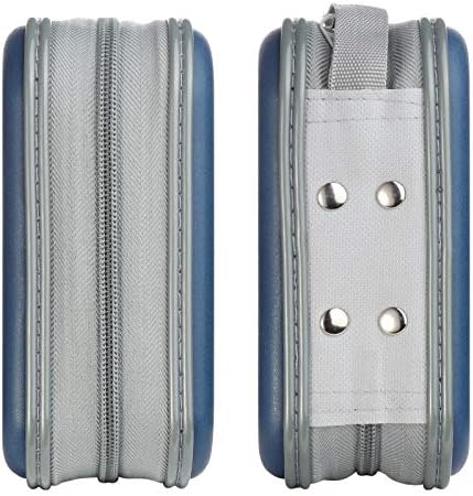 alavisxf xx CD Case, 48 Capacity Hard Plastic DVD Case Portable Zipper CD Case Holder Large Storage Disc Wallet Bag for Car Home Travel (Dark Blue, 48 Capacity)