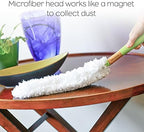 Full Circle Dust Whisperer Washable Microfiber Duster, Green (Pack of 2)