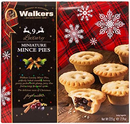 Walkers Shortbread Mini Mince Holiday Pies, 9.3 Ounce Box (Pack of 3)