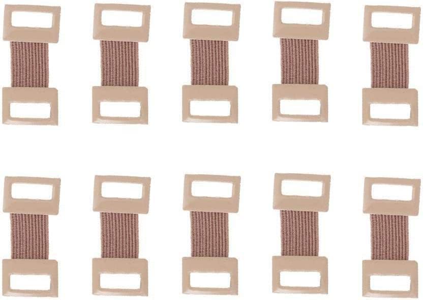 10Pcs Brown Bandage Clips, Elastic Bandage Wrap Stretch Metal Clips Replaceable Wrap Clips Replacement Fastener Fixation Clamps Hooks for Various Types Bandages, Adhesive Bandages, First Aid