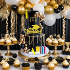 Graduation Cake Toppers - Graduations Cap Diploma Balls Congrats Grad Cake Decorations for 2026 High School College Senior Graduation Supplies