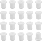 20PCS Rubber Grommets 1/4"(6mm) Drill Hole, 3/16"(4mm) ID Durable White Silicone Top Hat Grommets for Automotive Firewall, Wiring Protection