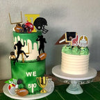 31PCS Football Cake Topper Set Acrylic Sports Theme Cake Decorations with Helmet Medal and Ball Cake Toppers for Birthday Party and Game Day Supplies