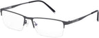 Fuisetaea Half Frame Photochromism Gray Reading Glasses +2.50 Titanium Alloy Transition Readers Eyeglasses